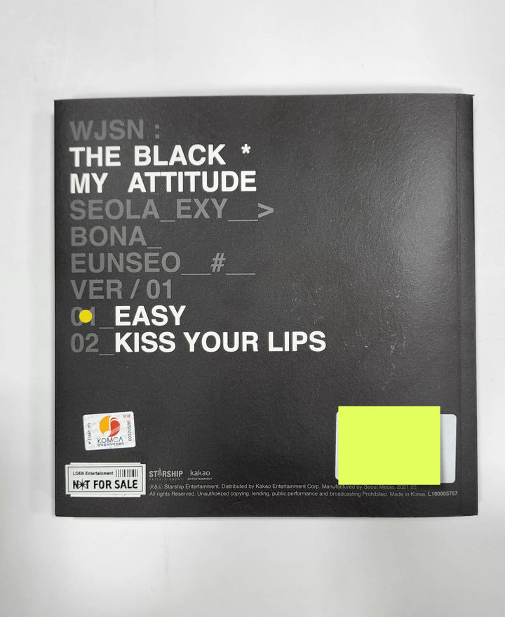 WJSN The Black "MY ATTITUDE" - Hand Autographed(Signed) Promo Album (Non-Photocard) - HALLYUSUPERSTORE