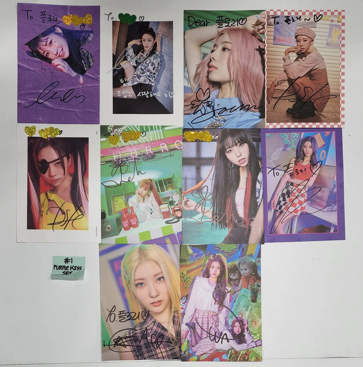Purple Kiss - A Cut Page From Fansign Event Albums Set (10EA) - HALLYUSUPERSTORE