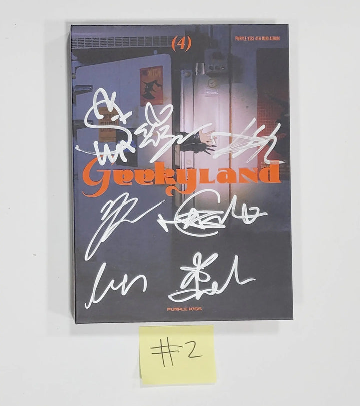 Purple Kiss - 4th Mini Album - Hand Autographed(Signed) Promo Album - HALLYUSUPERSTORE