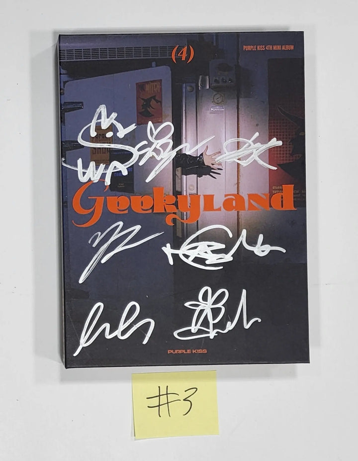 Purple Kiss - 4th Mini Album - Hand Autographed(Signed) Promo Album - HALLYUSUPERSTORE