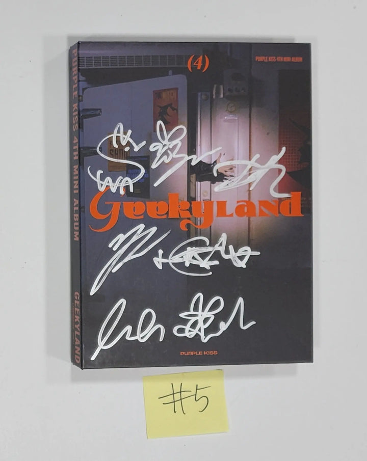 Purple Kiss - 4th Mini Album - Hand Autographed(Signed) Promo Album - HALLYUSUPERSTORE