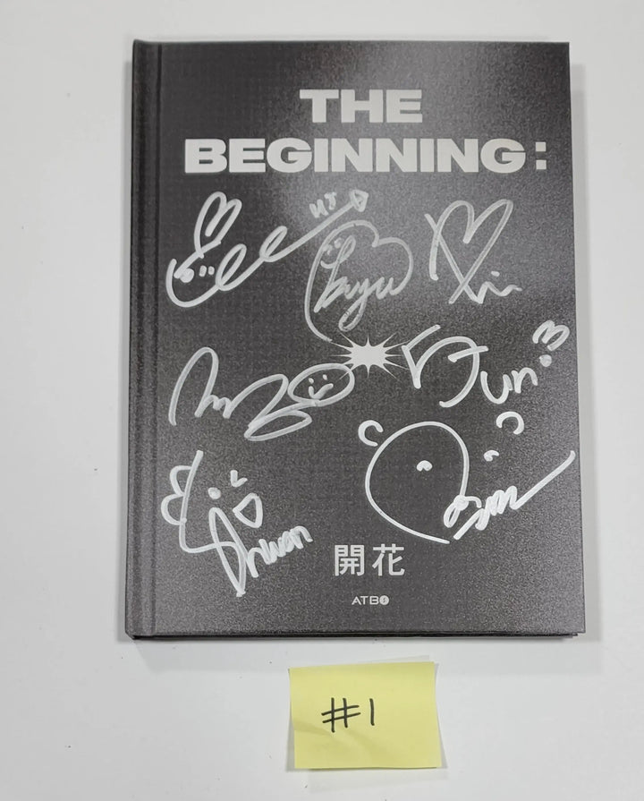 ATBO - 1st Mini Album "The Beginning : 開花" - Hand Autographed(Signed) Promo Album - HALLYUSUPERSTORE