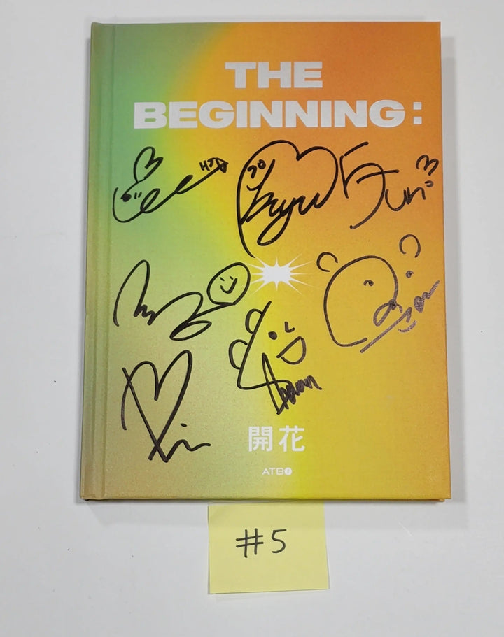 ATBO - 1st Mini Album "The Beginning : 開花" - Hand Autographed(Signed) Promo Album - HALLYUSUPERSTORE