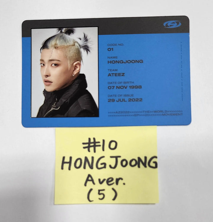 Ateez "The World Ep.1 - MOVEMENT" - Official Photocard (SeongHwa & HongJoong) - HALLYUSUPERSTORE