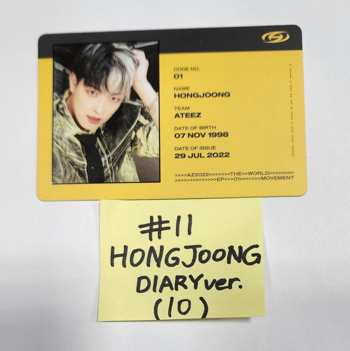 Ateez "The World Ep.1 - MOVEMENT" - Official Photocard (SeongHwa & HongJoong) - HALLYUSUPERSTORE