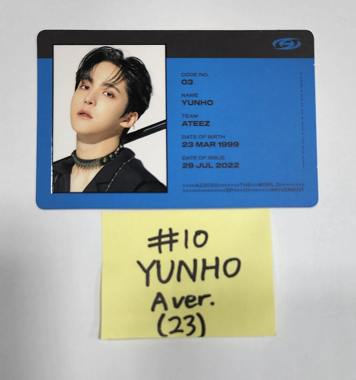 Ateez "The World Ep.1 - MOVEMENT" - Official Photocard (Yun Ho & Yeo Sang) - HALLYUSUPERSTORE