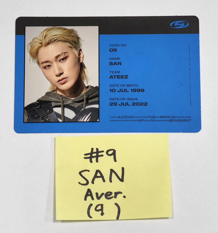 Ateez "The World Ep.1 - MOVEMENT" - Official Photocard (San & Mingi) - HALLYUSUPERSTORE