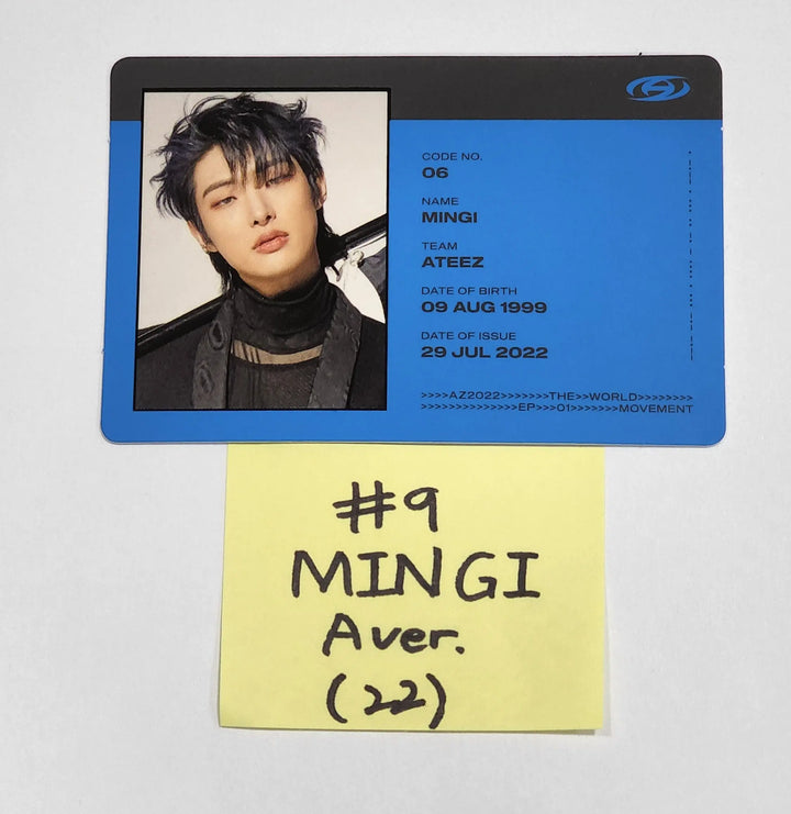 Ateez "The World Ep.1 - MOVEMENT" - Official Photocard (San & Mingi) - HALLYUSUPERSTORE
