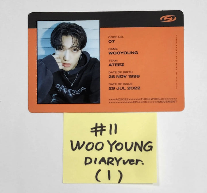 Ateez "The World Ep.1 - MOVEMENT" - Official Photocard (Wooyoung & Jongho) - HALLYUSUPERSTORE