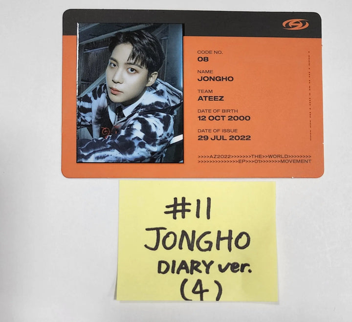 Ateez "The World Ep.1 - MOVEMENT" - Official Photocard (Wooyoung & Jongho) - HALLYUSUPERSTORE