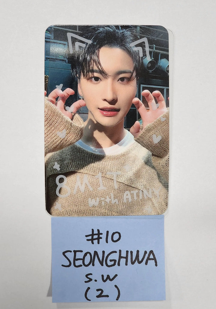 Ateez "The World Ep.1 - MOVEMENT" - Soundwave Luckydraw PVC PhotoCard + Signature Printed Photocard - HALLYUSUPERSTORE