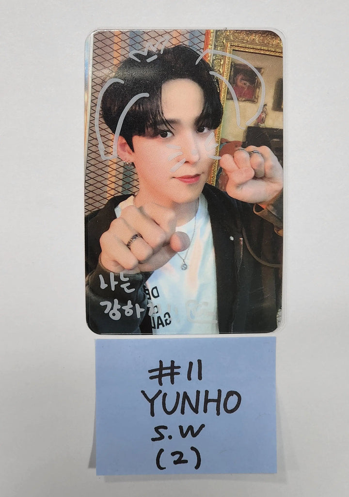 Ateez "The World Ep.1 - MOVEMENT" - Soundwave Luckydraw PVC PhotoCard + Signature Printed Photocard - HALLYUSUPERSTORE