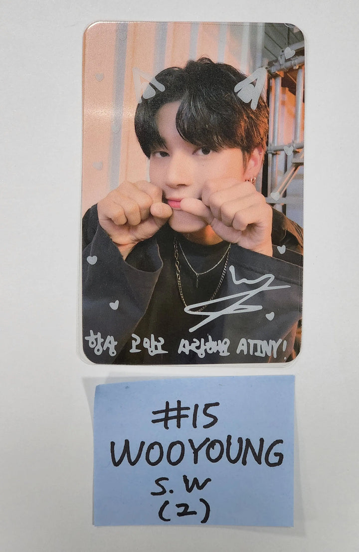 Ateez "The World Ep.1 - MOVEMENT" - Soundwave Luckydraw PVC PhotoCard + Signature Printed Photocard - HALLYUSUPERSTORE