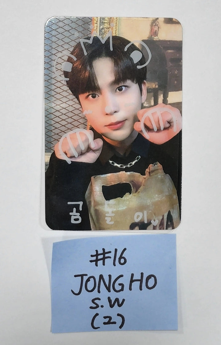 Ateez "The World Ep.1 - MOVEMENT" - Soundwave Luckydraw PVC PhotoCard + Signature Printed Photocard - HALLYUSUPERSTORE