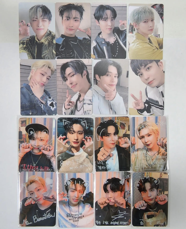 Ateez "The World Ep.1 - MOVEMENT" - Soundwave Luckydraw PVC PhotoCard + Signature Printed Photocard - HALLYUSUPERSTORE