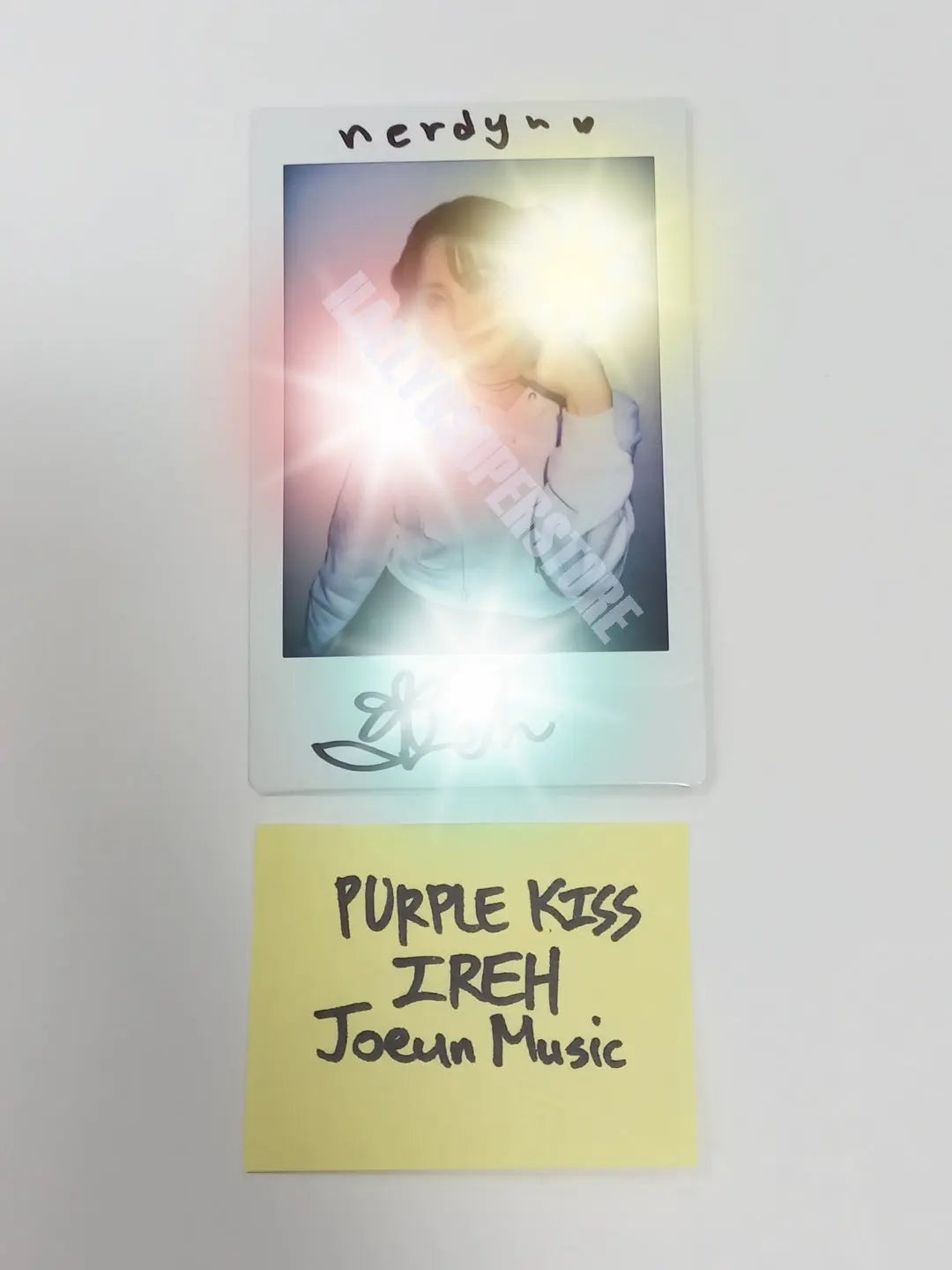 IREH (of Purple Kiss) 4th mini – Hand Autographed(Signed) Polaroid - HALLYUSUPERSTORE