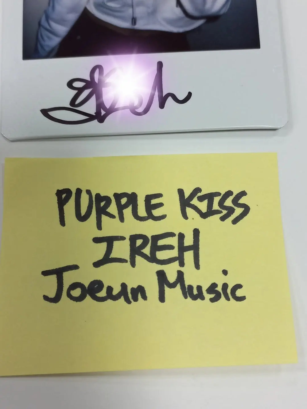 IREH (of Purple Kiss) 4th mini – Hand Autographed(Signed) Polaroid - HALLYUSUPERSTORE