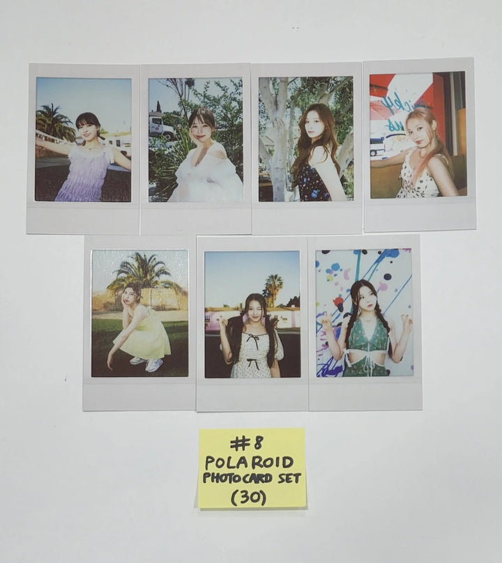 NMIXX 'MIXXPEDIA: PICK LA' 1st Photobook - Official Pin Button, 4 Cut Photo Set (7EA), Polaroid Photocard Set (7EA) - HALLYUSUPERSTORE
