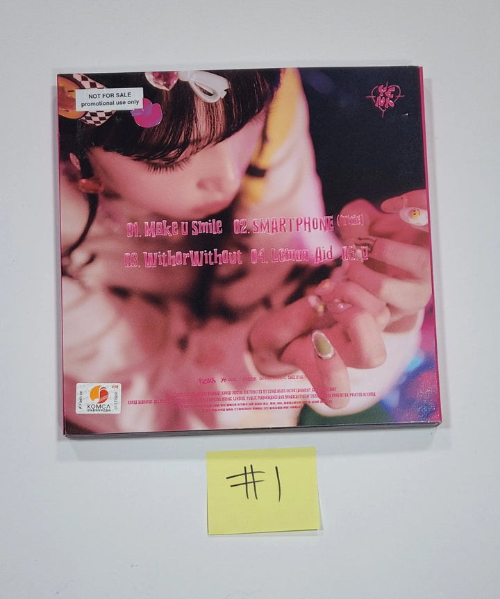 YENA "SMARTPHONE" 2nd Mini  - Hand Autographed(Signed) Promo Album - HALLYUSUPERSTORE