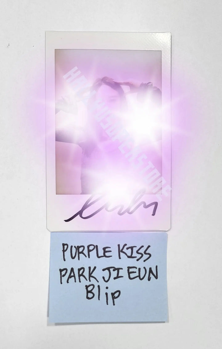 Park Ji Eun (of Purple Kiss) 4th mini – Hand Autographed(Signed) Polaroid - HALLYUSUPERSTORE