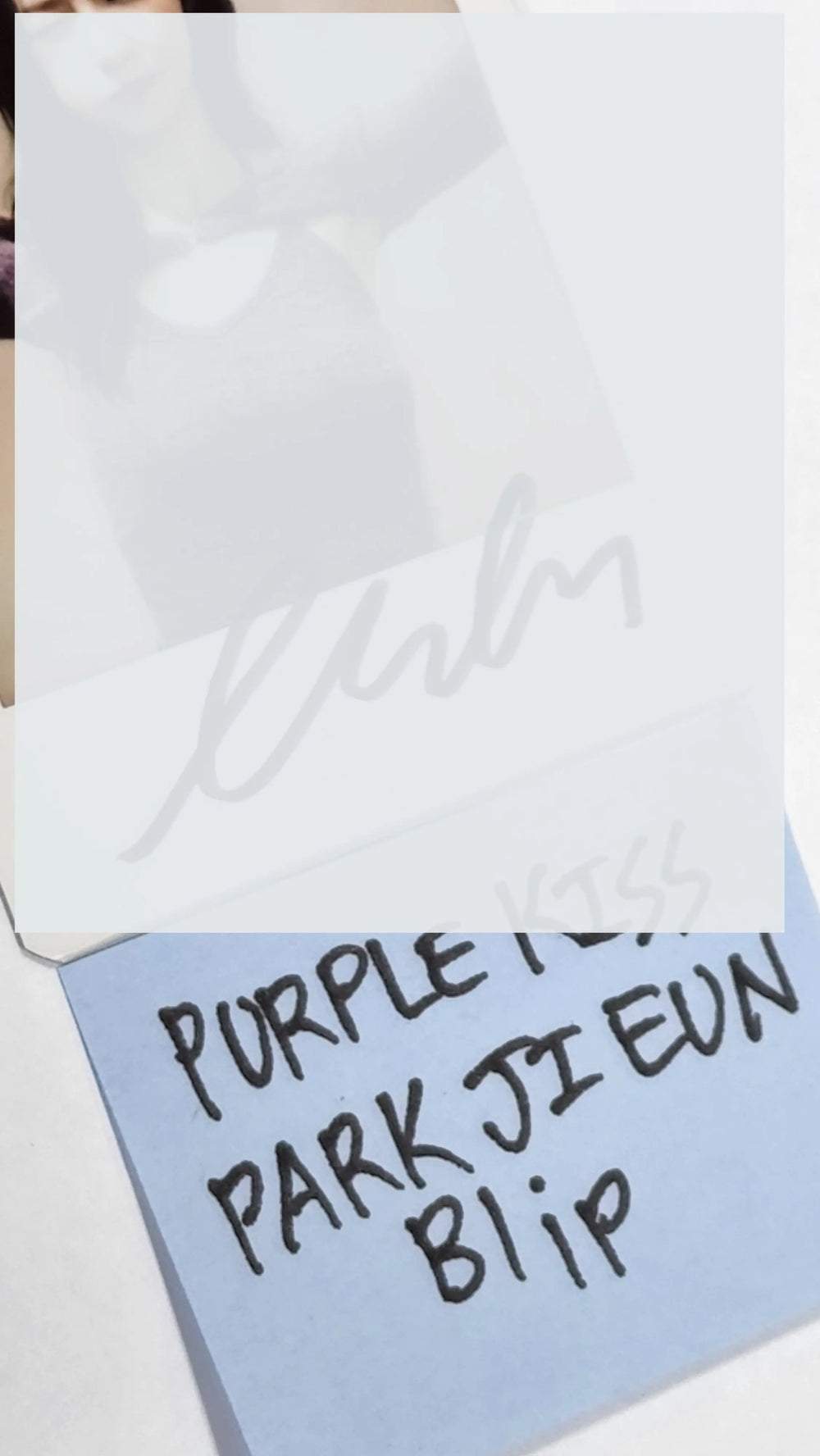 Park Ji Eun (of Purple Kiss) 4th mini – Hand Autographed(Signed) Polaroid - HALLYUSUPERSTORE