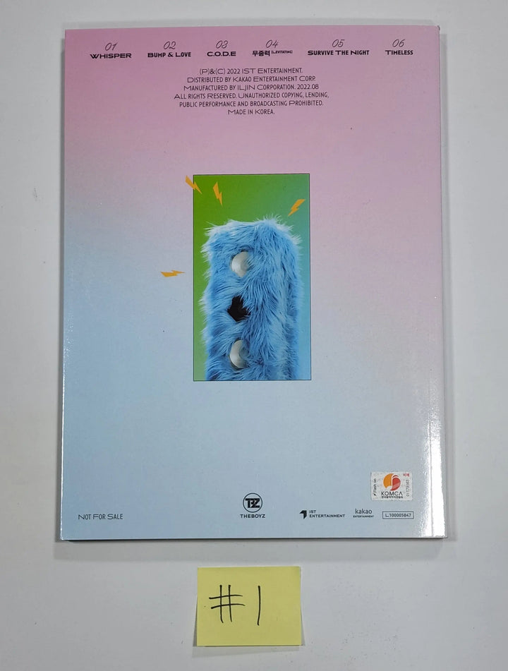 THE BOYZ "BE AWARE" 7th mini Album - Hand Autographed(Signed) Promo Album - HALLYUSUPERSTORE