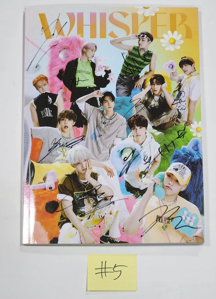 THE BOYZ "BE AWARE" 7th mini Album - Hand Autographed(Signed) Promo Album - HALLYUSUPERSTORE