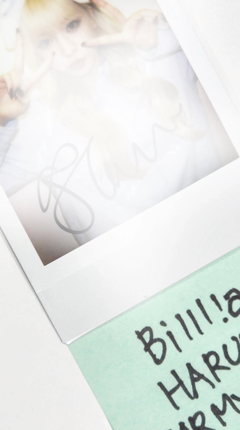 Haruna (of Billlie) 'track by YOON: 팥빙수' - Hand Autographed(Signed) Polaroid - HALLYUSUPERSTORE