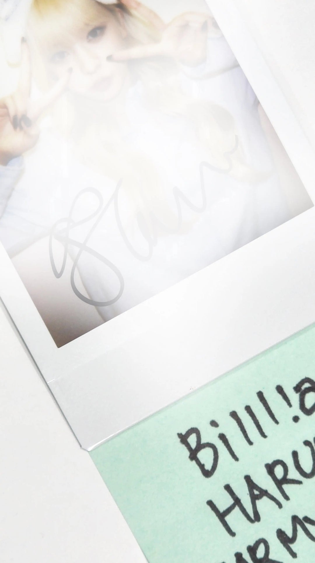 Haruna (of Billlie) 'track by YOON: 팥빙수' - Hand Autographed(Signed) Polaroid - HALLYUSUPERSTORE