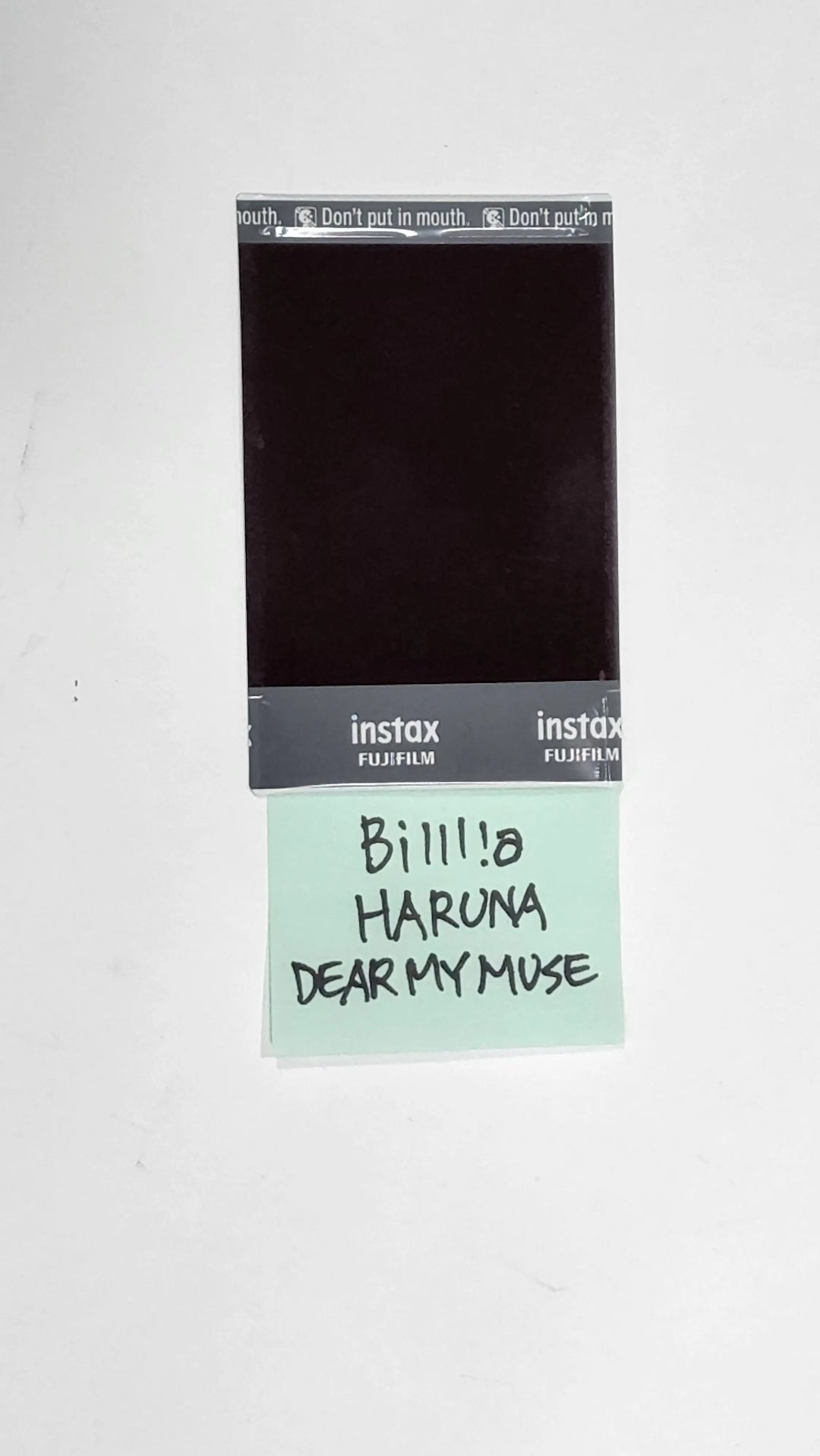 Haruna (of Billlie) 'track by YOON: 팥빙수' - Hand Autographed(Signed) Polaroid - HALLYUSUPERSTORE