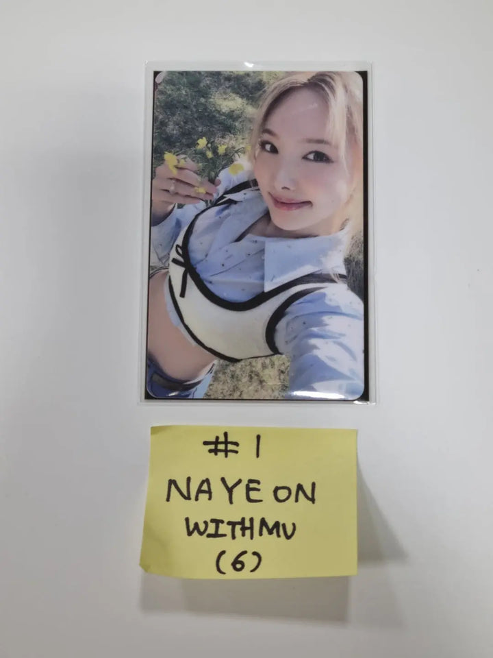 Twice "BETWEEN 1&2" 11th Mini Album - Withmuu Lucky Draw Event PVC Photocard - HALLYUSUPERSTORE