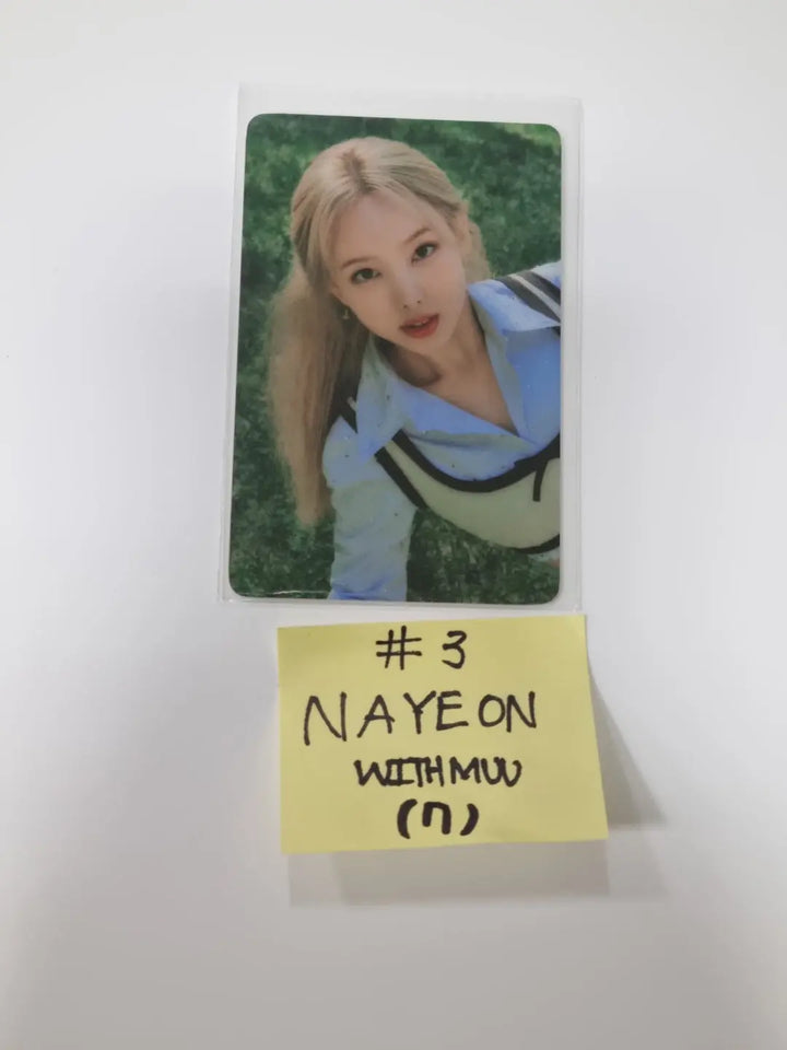 Twice "BETWEEN 1&2" 11th Mini Album - Withmuu Lucky Draw Event PVC Photocard - HALLYUSUPERSTORE