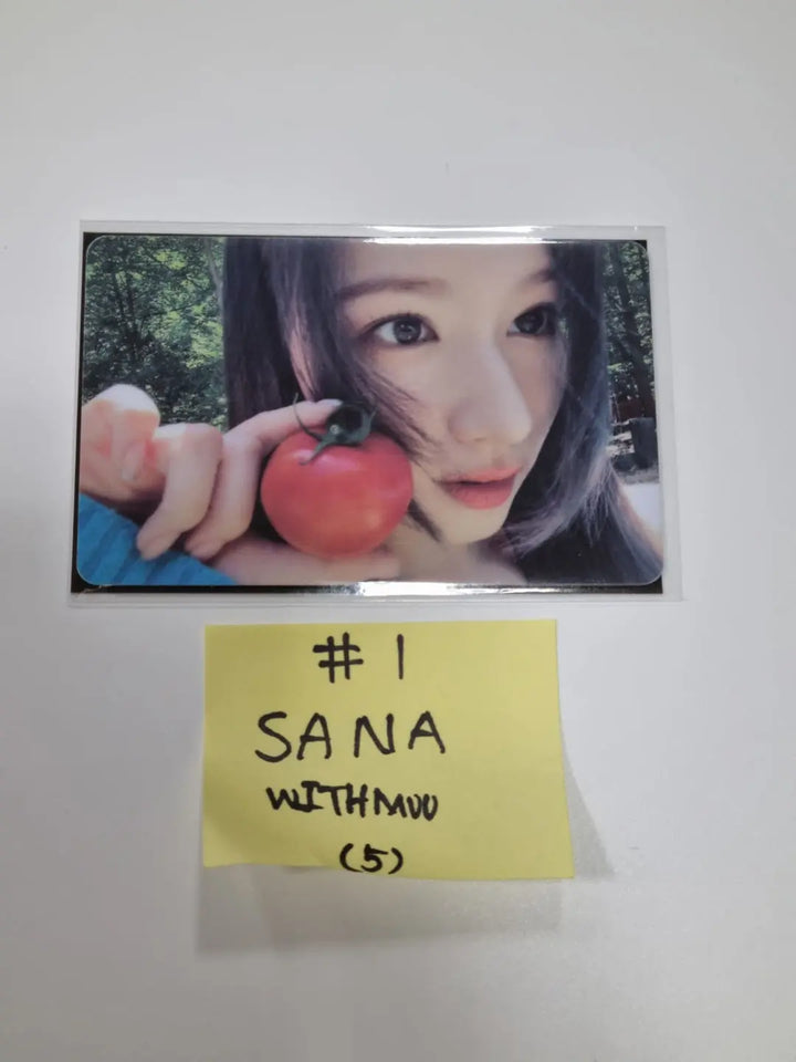 Twice "BETWEEN 1&2" 11th Mini Album - Withmuu Lucky Draw Event PVC Photocard - HALLYUSUPERSTORE