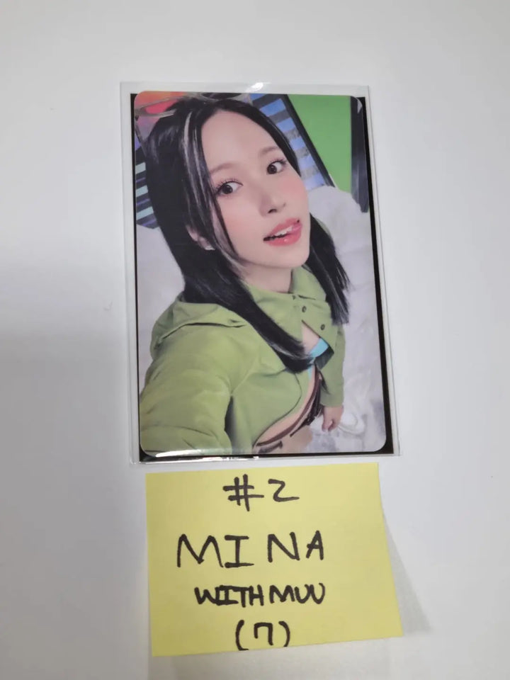 Twice "BETWEEN 1&2" 11th Mini Album - Withmuu Lucky Draw Event PVC Photocard - HALLYUSUPERSTORE
