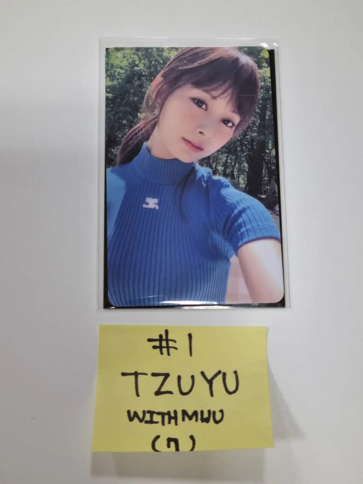 Twice "BETWEEN 1&2" 11th Mini Album - Withmuu Lucky Draw Event PVC Photocard - HALLYUSUPERSTORE