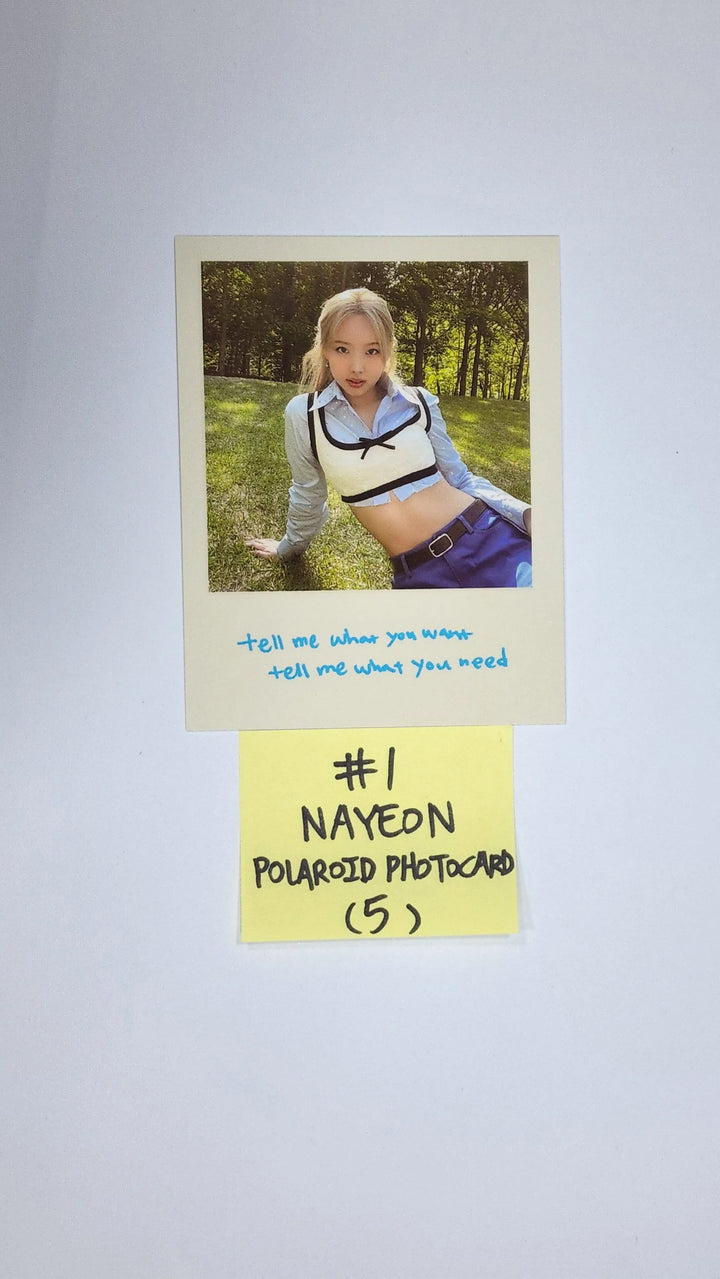 Twice "BETWEEN 1&2" 11th Mini Album - Official Polaroid Photocard, Crosscode Postcard, Film Photo Sticker - HALLYUSUPERSTORE