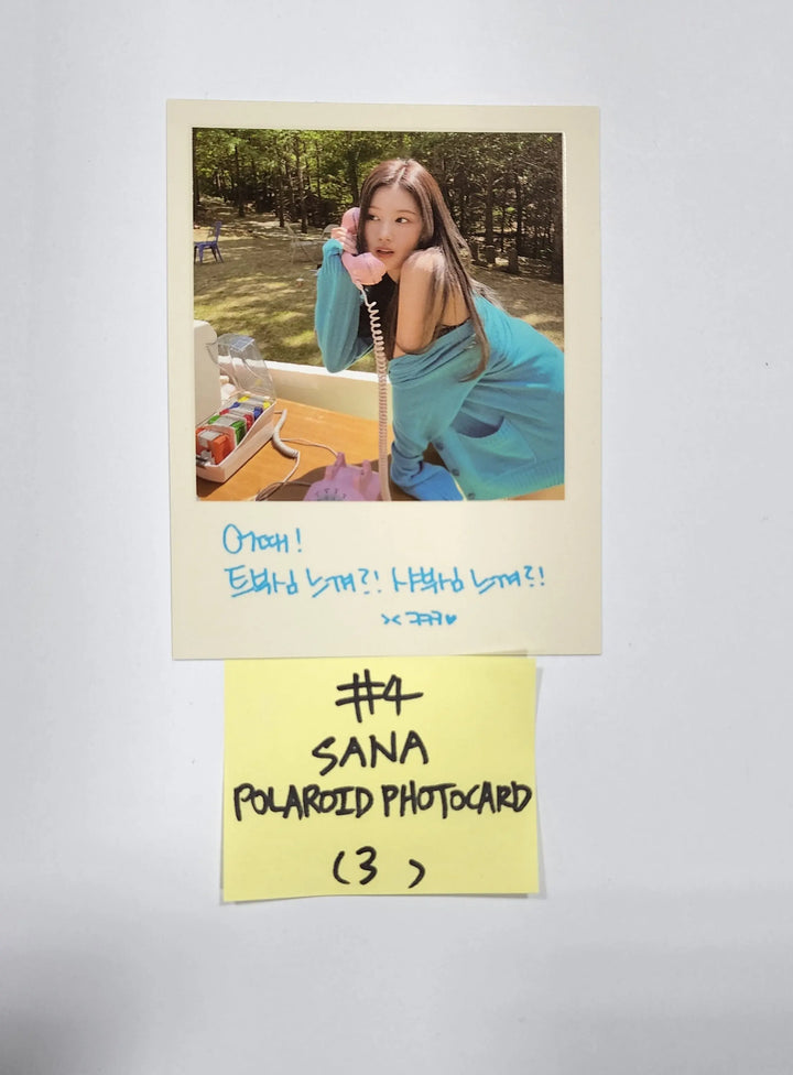 Twice "BETWEEN 1&2" 11th Mini Album - Official Polaroid Photocard, Crosscode Postcard, Film Photo Sticker - HALLYUSUPERSTORE