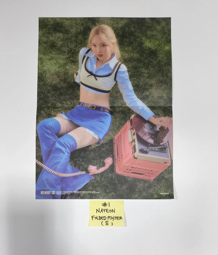 Twice "BETWEEN 1&2" 11th Mini Album - Official Polaroid Photocard, Crosscode Postcard, Film Photo Sticker - HALLYUSUPERSTORE