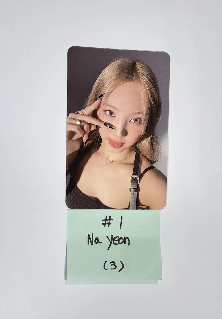 Twice "BETWEEN 1&2" 11th Mini Album - Official Photocard, Message Photocard - HALLYUSUPERSTORE