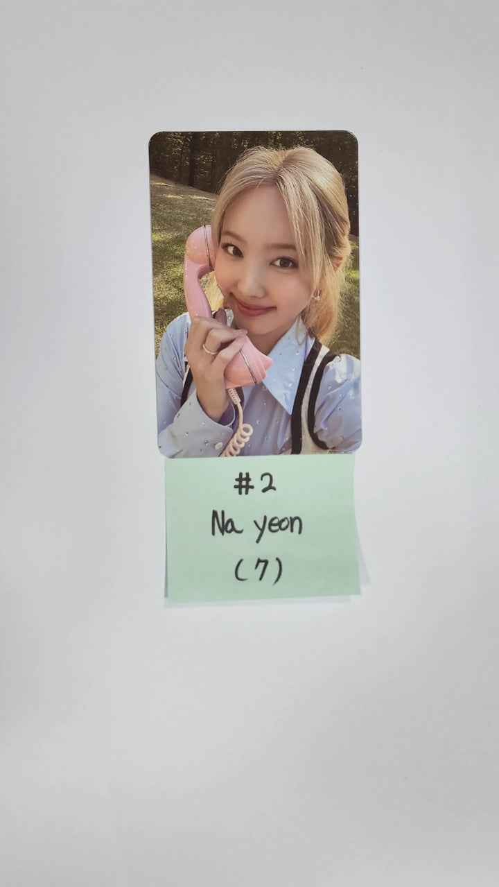 Twice "BETWEEN 1&2" 11th Mini Album - Official Photocard, Message Photocard - HALLYUSUPERSTORE
