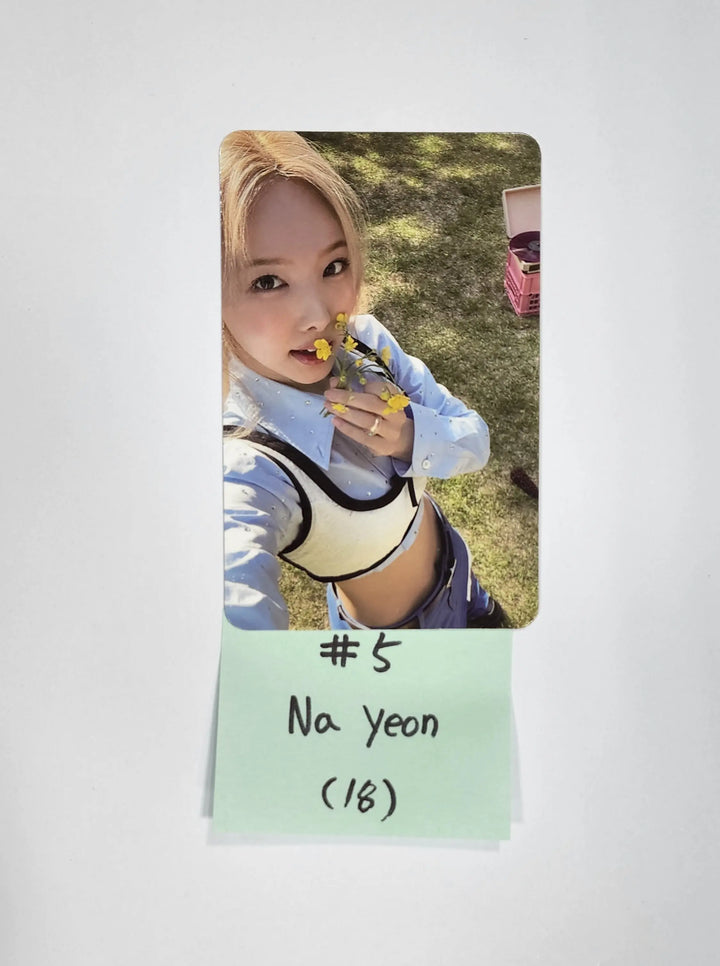 Twice "BETWEEN 1&2" 11th Mini Album - Official Photocard, Message Photocard - HALLYUSUPERSTORE