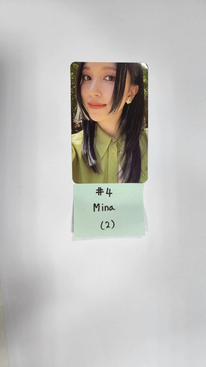 Twice "BETWEEN 1&2" 11th Mini Album - Official Photocard, Message Photocard - HALLYUSUPERSTORE