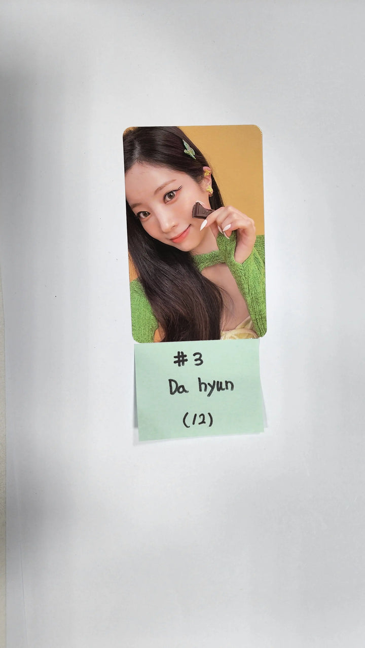 Twice "BETWEEN 1&2" 11th Mini Album - Official Photocard, Message Photocard - HALLYUSUPERSTORE