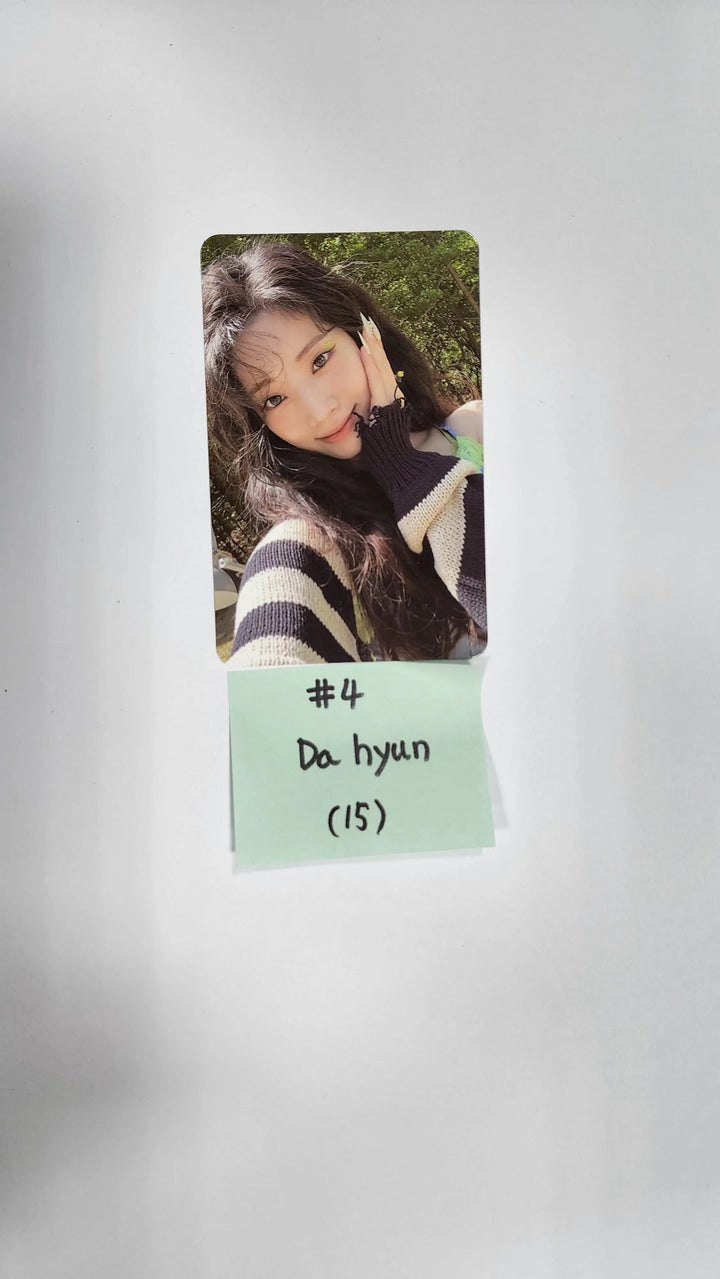 Twice "BETWEEN 1&2" 11th Mini Album - Official Photocard, Message Photocard - HALLYUSUPERSTORE