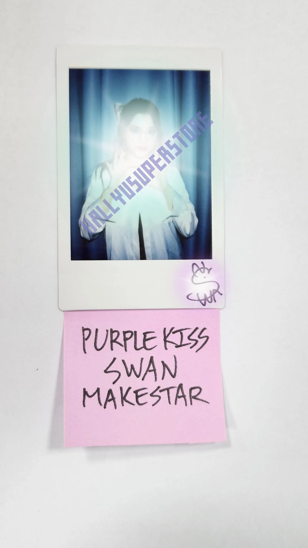 SWAN (of Purple Kiss) 4th mini – Hand Autographed(Signed) Polaroid - HALLYUSUPERSTORE