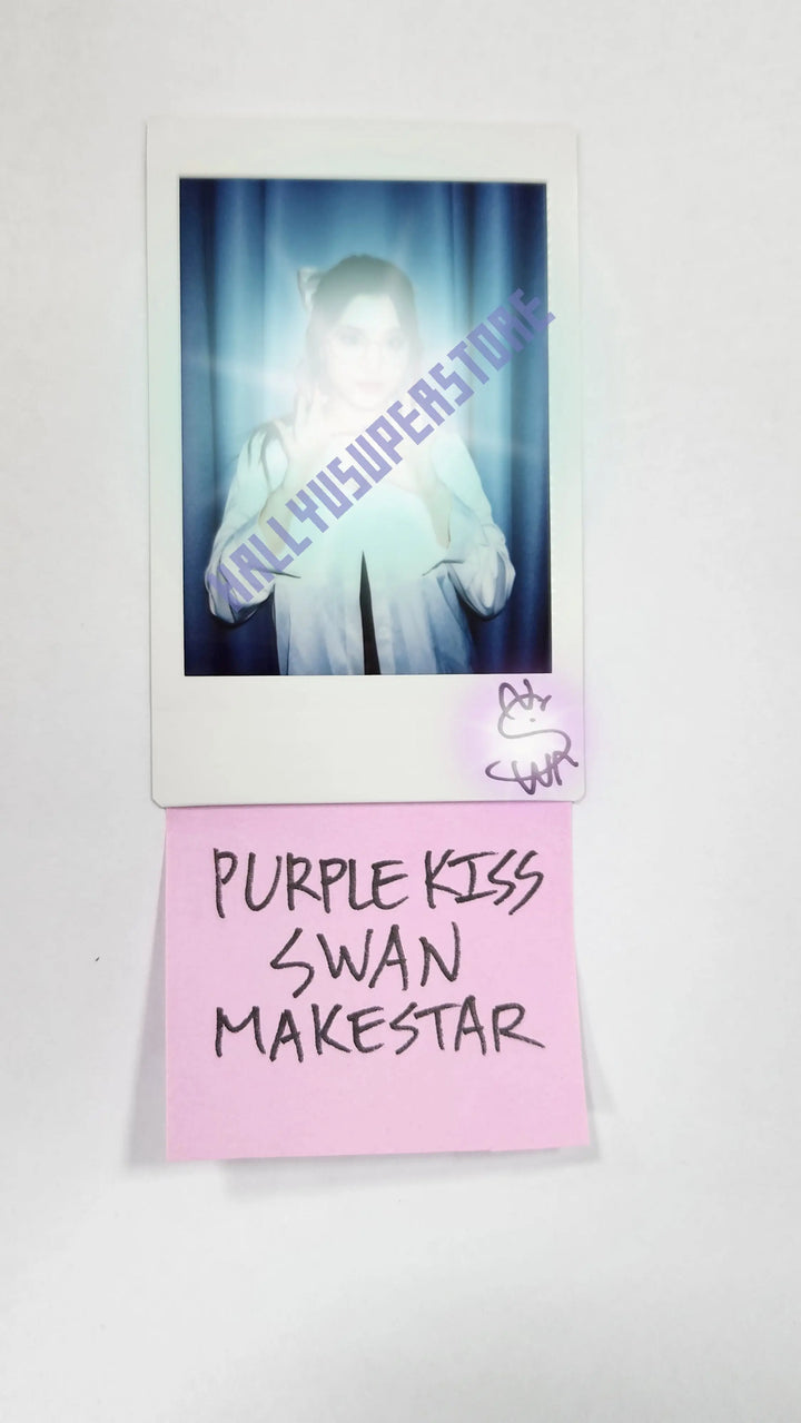 SWAN (of Purple Kiss) 4th mini – Hand Autographed(Signed) Polaroid - HALLYUSUPERSTORE