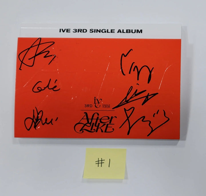 IVE ‘After Like’ - Hand Autographed(Signed) Promo Album - HALLYUSUPERSTORE