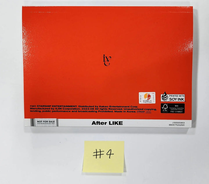 IVE ‘After Like’ - Hand Autographed(Signed) Promo Album - HALLYUSUPERSTORE