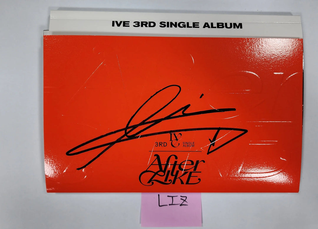 LIZ (of IVE) ‘After Like’ - Hand Autographed(Signed) Promo Album - HALLYUSUPERSTORE