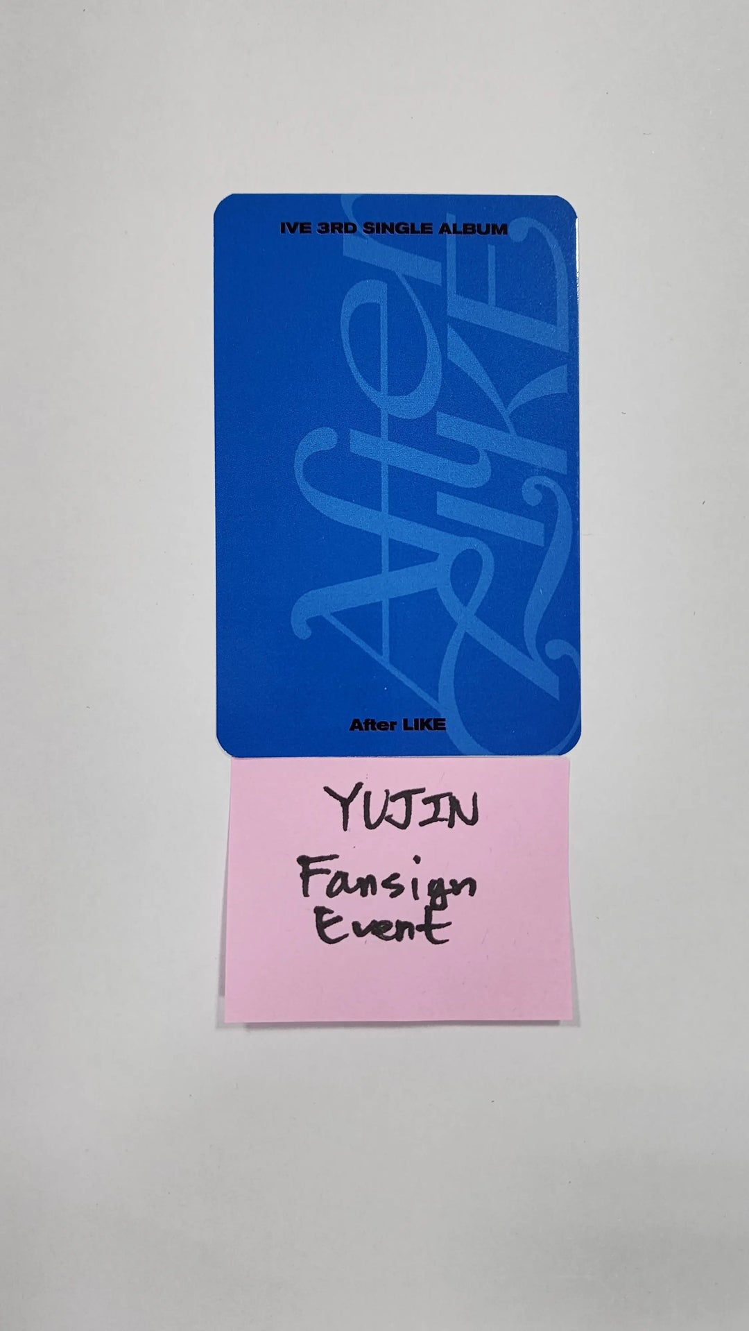 Yujin (of IVE) 'After Like' - Hand Autographed(Signed) Photocard - HALLYUSUPERSTORE